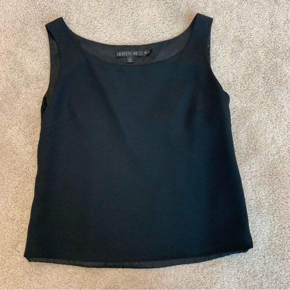 Lafayette 148 New York Women's 6 Black Classic Tops Sleeveless - Picture 9 of 9